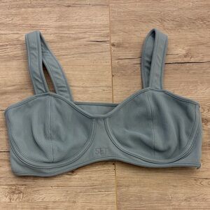 Set Ribbed Bralette in Sage Green